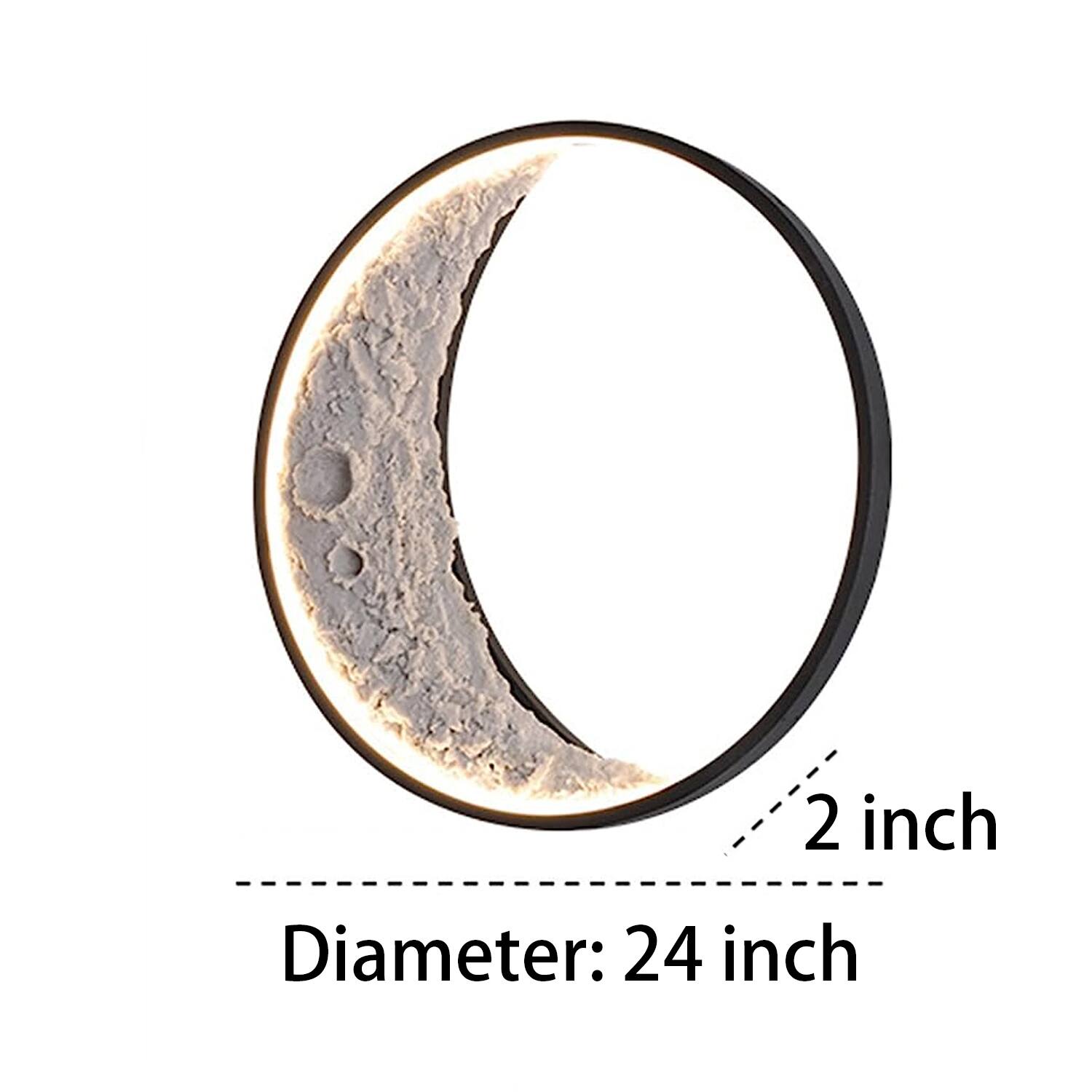 Diameter: 24 inch
2 inch