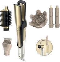 Shark - Glam™ Ceramic & Powerful Air Styling & Drying System, for Curling, Air Straightening & Glossing + Diffuser - Gold - Front_Zoom