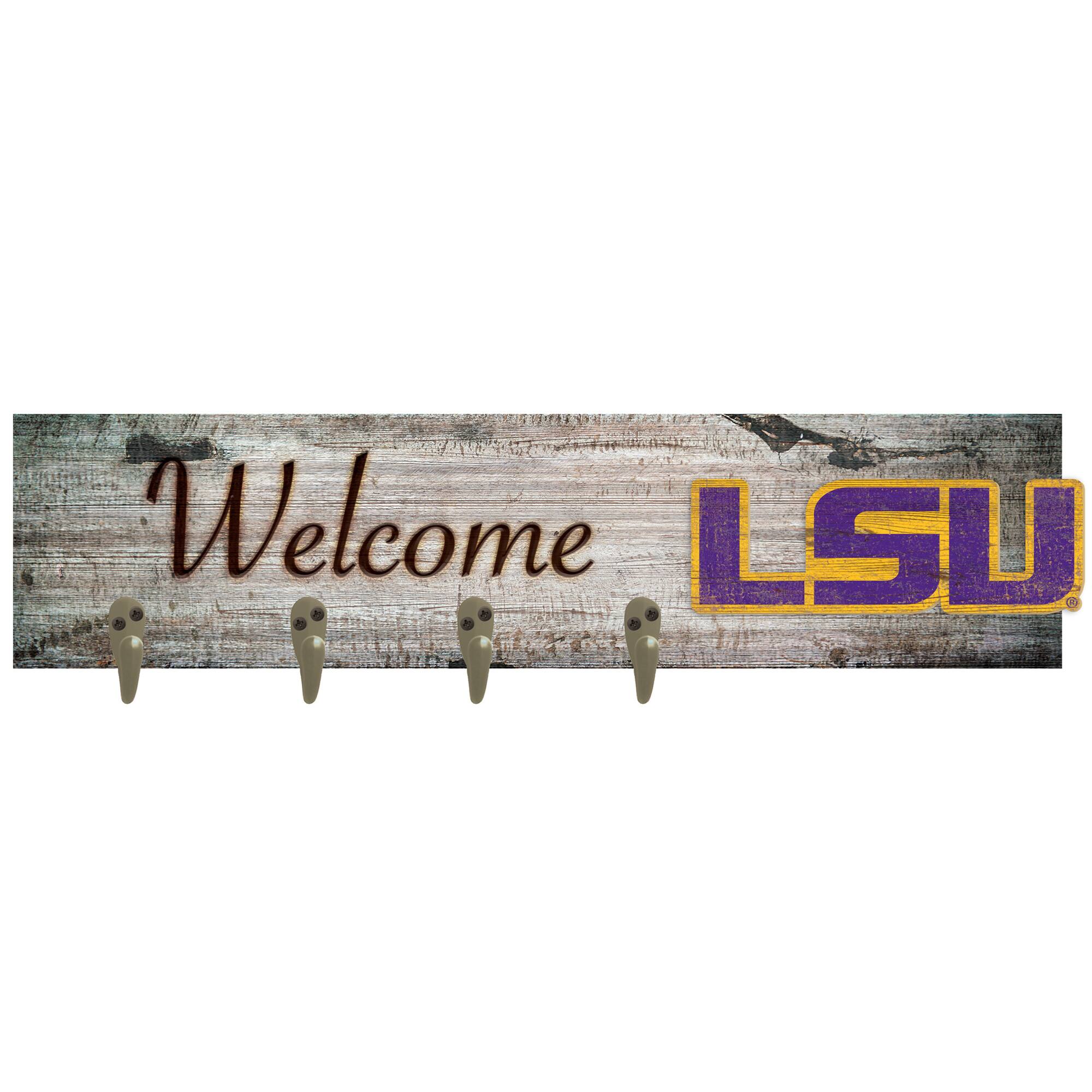 LSU Tigers 24" x 6" Mounted Coat Hanger