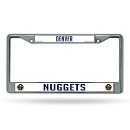 Rico Industries - Denver Nuggets NBA Chrome Metal License Plate Frame - Multi