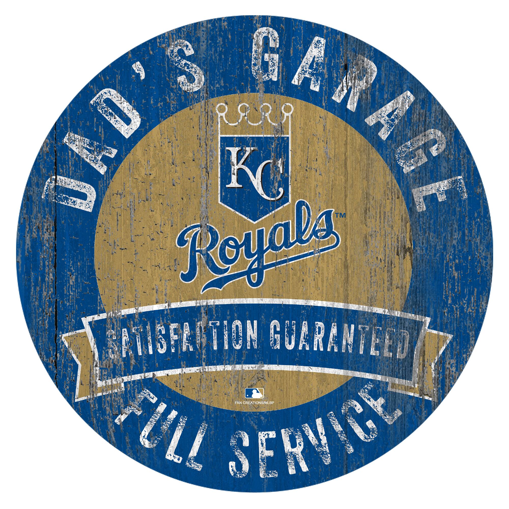 Kansas City Royals 12" x 12" Dad's Garage Sign