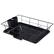 Left. Sweet Home Collection - Steel 3-Piece Large Countertop Dish Drainer with Drain Board & Utensil Holder - Black.