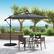 Alt View 2. Costway - 10 Ft Patio Solar LED 40 Lights Offset Umbrella Crank Cross Base - Gray.