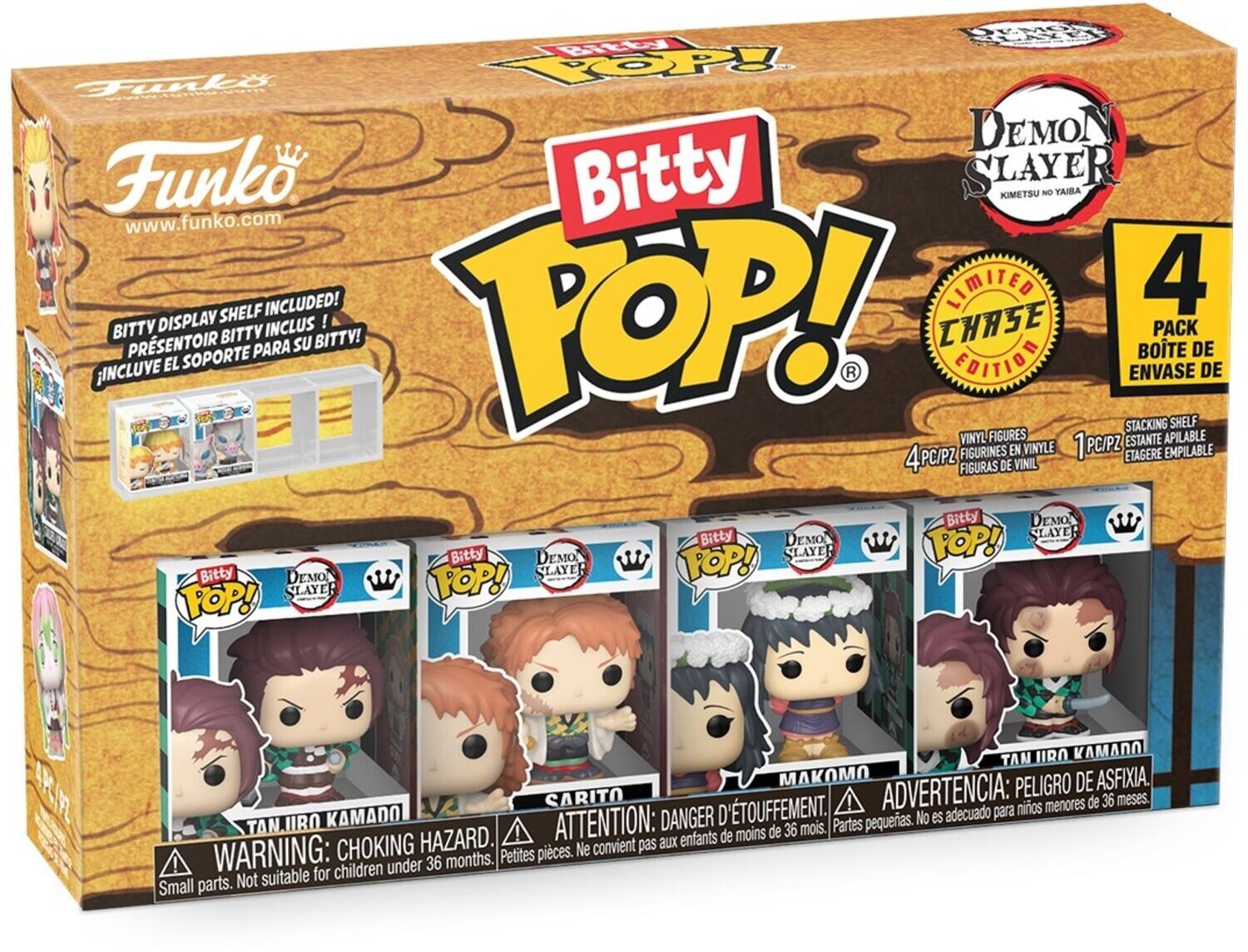 Funko Bitty POP!: Demon Slayer Tanjiro 4 pack COLLECTIBLES Multicolor ...