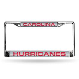 Rico Industries - Carolina Hurricanes Chrome Metal License Plate Frame Holder - Multi