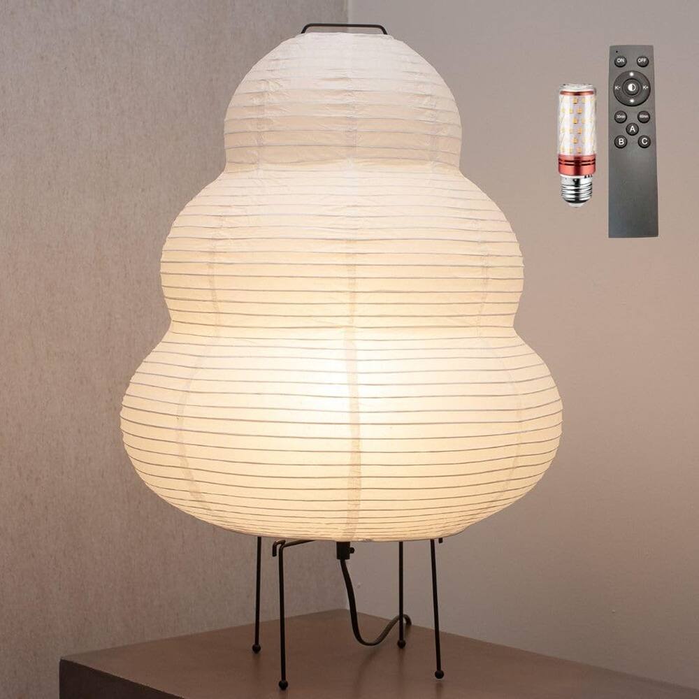 PARKER SLATER - Japanese Rice Paper Floor Lamp, Japandi Soft Ambient Lighting