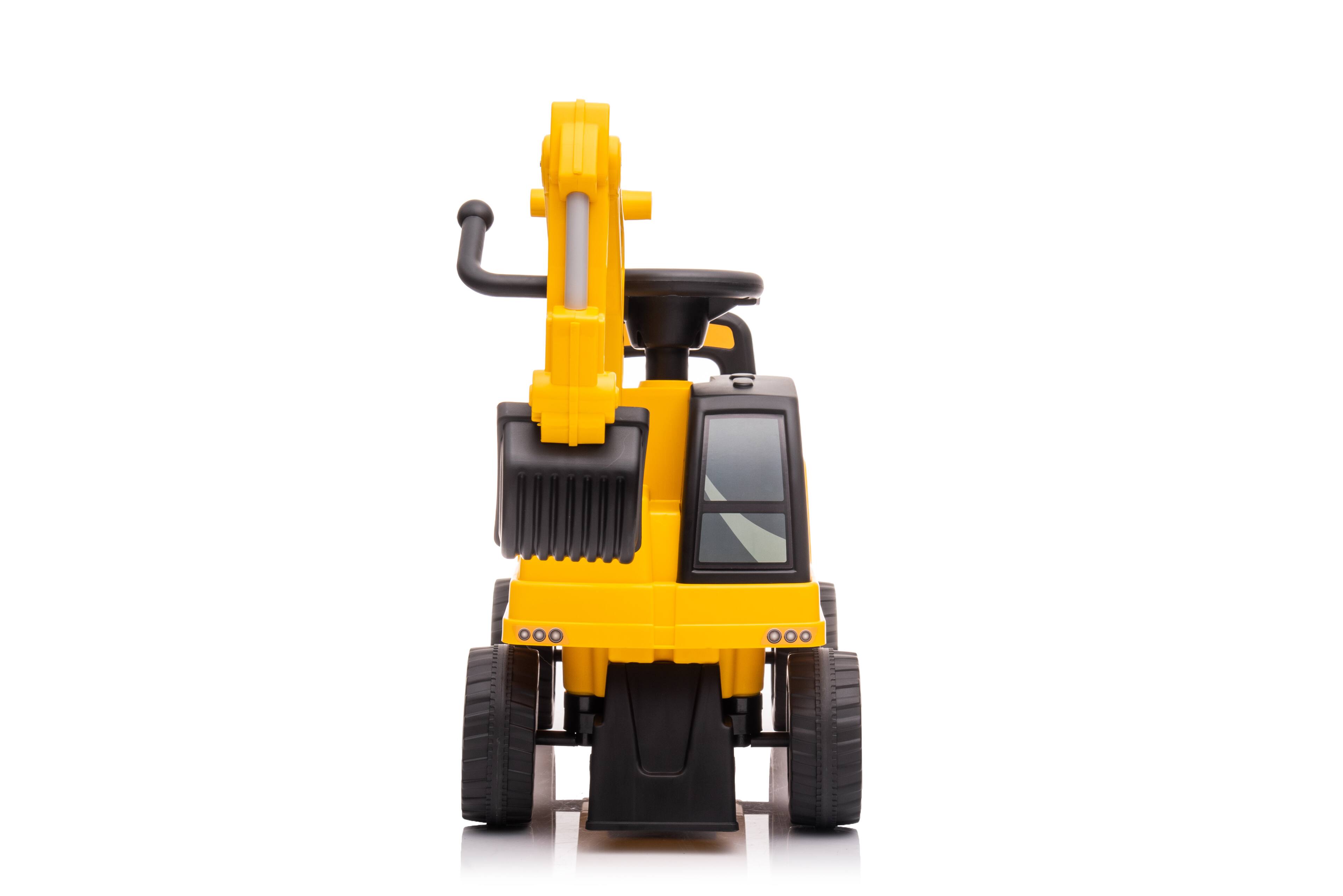 Alt View 18. Best Rideon Cars - CAT Excavator Foot to Floor Yellow - Yellow.