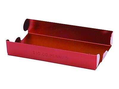 Alt View 1. CONTROLTEK - Coin Tray, 1 Compartment, Red - Red.