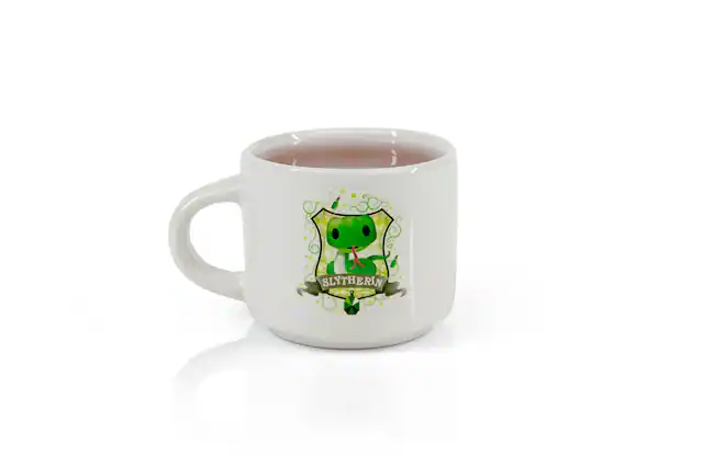 Front. Harry Potter - Harry Potter Slytherin Mini Mug | Small Collectible House Mug | 2 Inches Tall - Green.