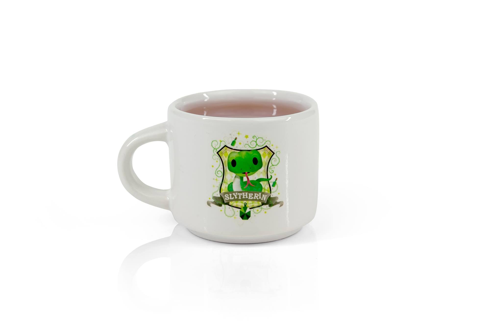 Front. Harry Potter - Harry Potter Slytherin Mini Mug | Small Collectible House Mug | 2 Inches Tall - Green.