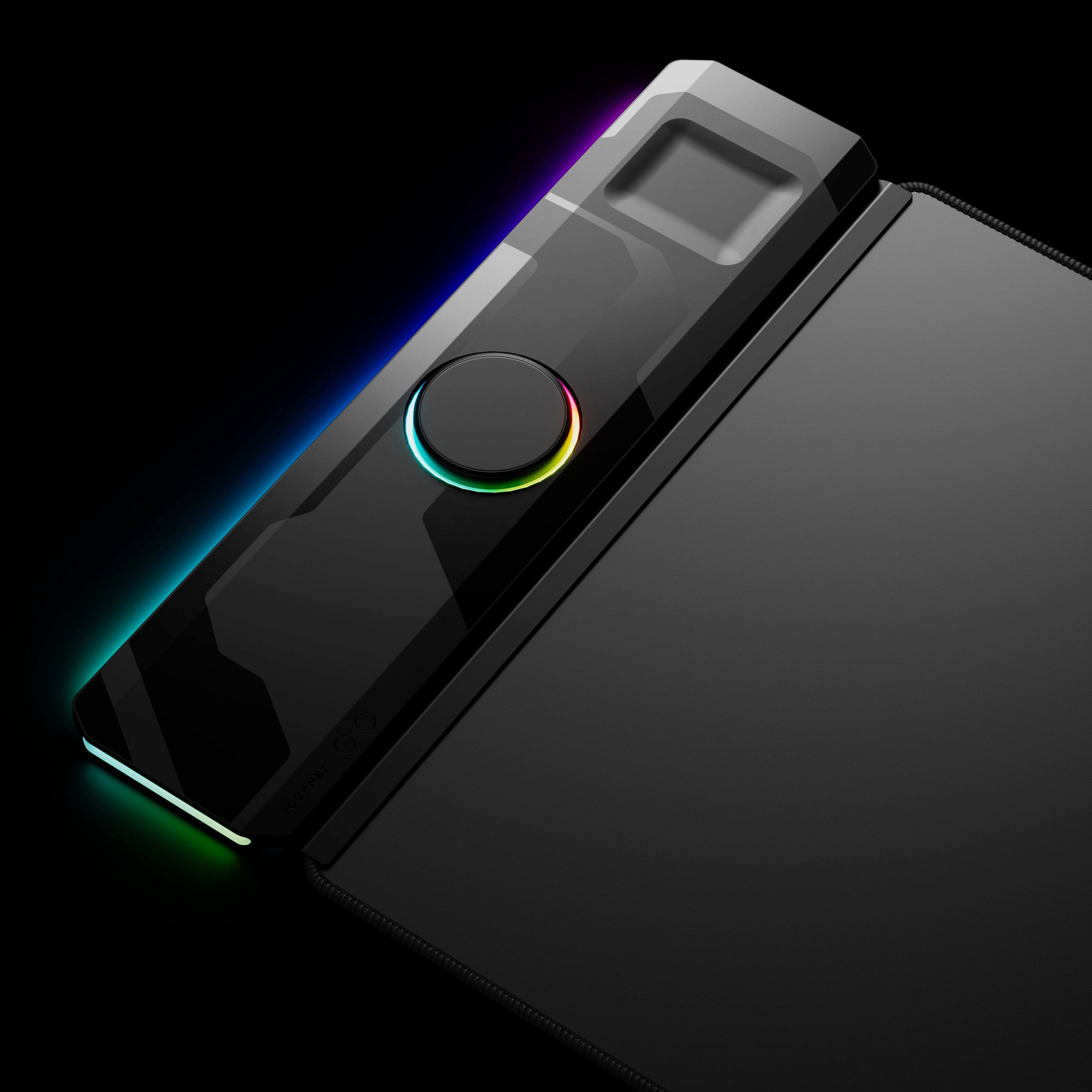 Alt View 12. JOURNEY - JOURNEY - ALTI PLAY PERFORMANCE DESK MAT WITH WIRELESS CHARGING QI2 - Midnight.