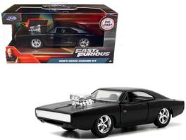 Dom's Dodge Charger R/T Matt Black "Fast & Furious" Movie 1/32 Diecast Model Car by Jada - Matte Black