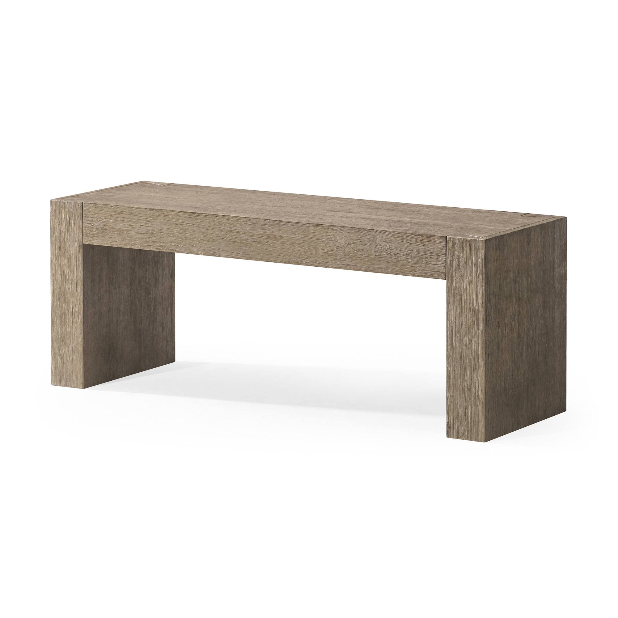 Maven Lane - Zeno Contemporary Wooden Bench Finish - Weathered Grey