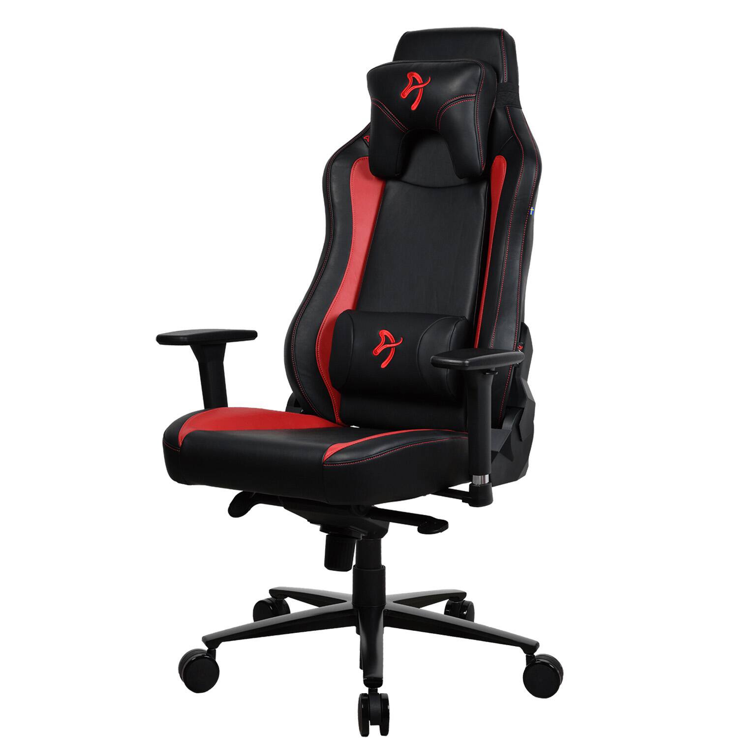 Left. Arozzi - Vernazza Soft PU Gaming Chair - Red.