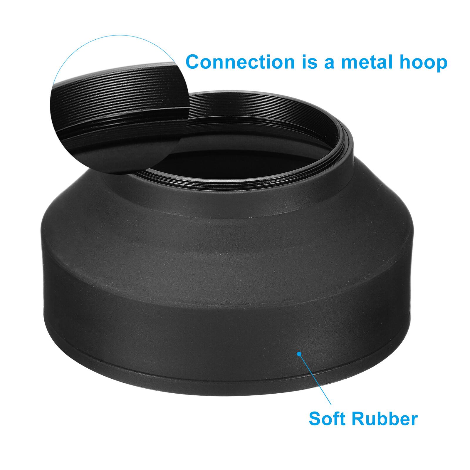 Connection is a metal hoop  
Soft Rubber