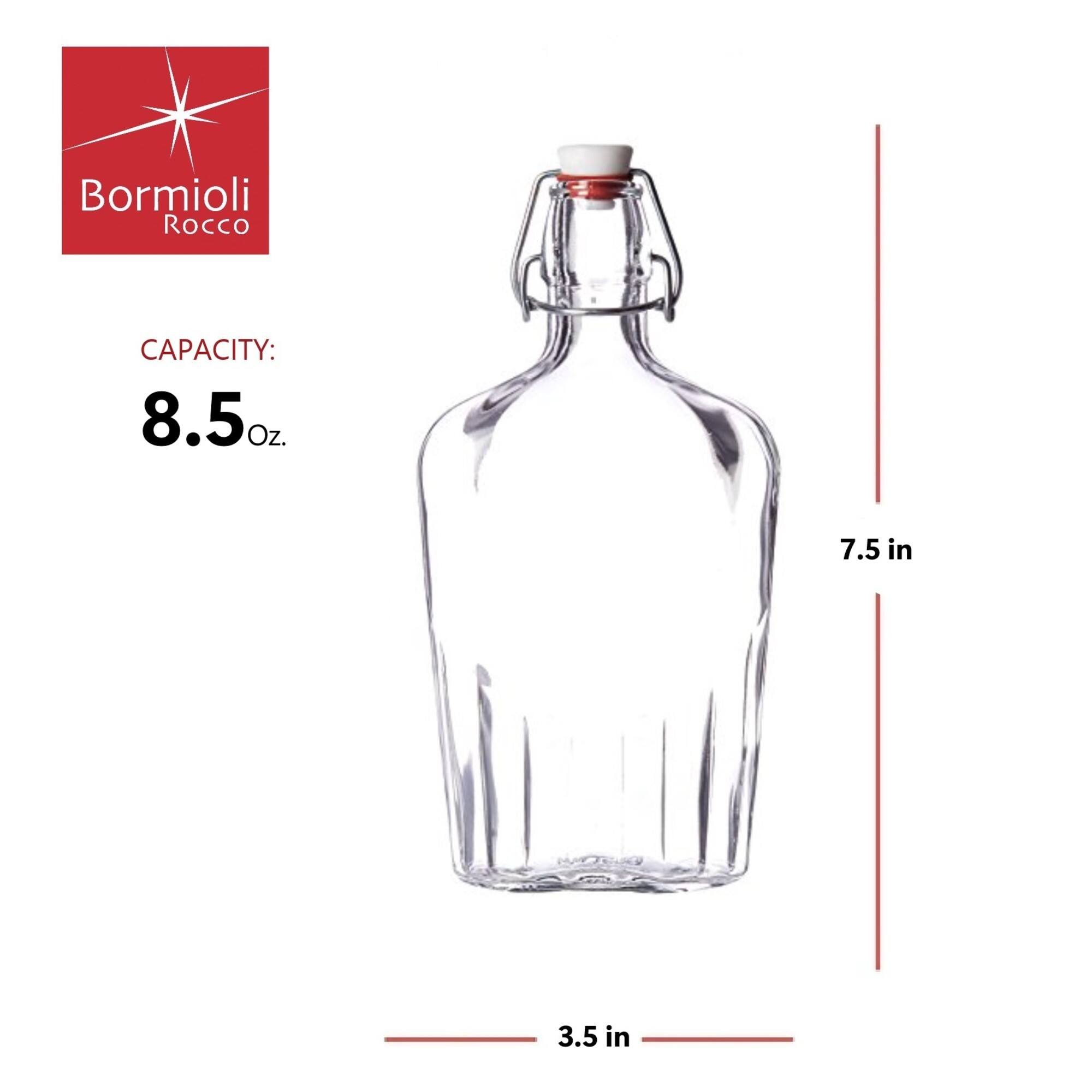 Bormioli Rocco  
CAPACITY: 8.5 oz  
7.5 in  
3.5 in