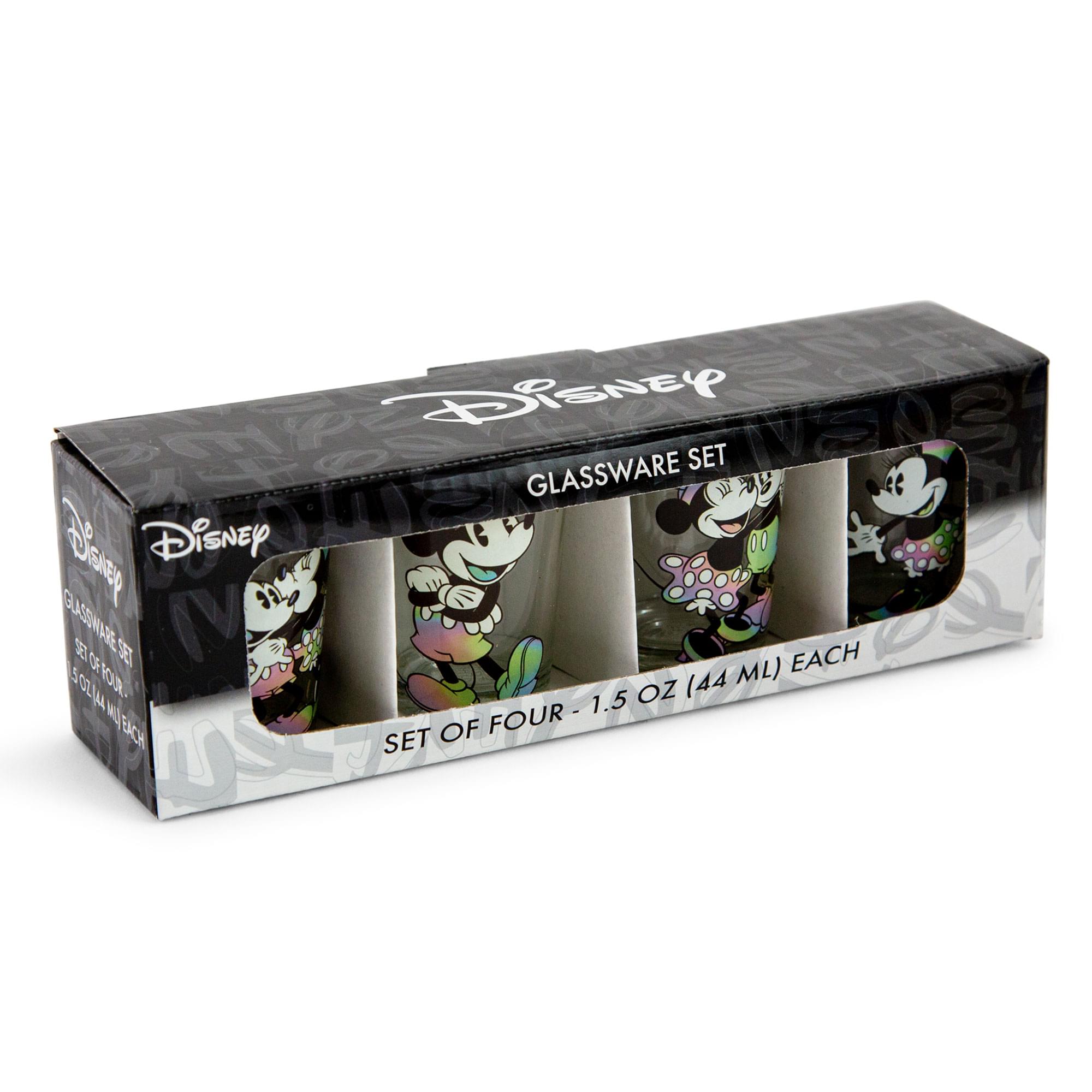 Disney Glassware Set  
Set of Four - 1.5 OZ (44 ML) Each
