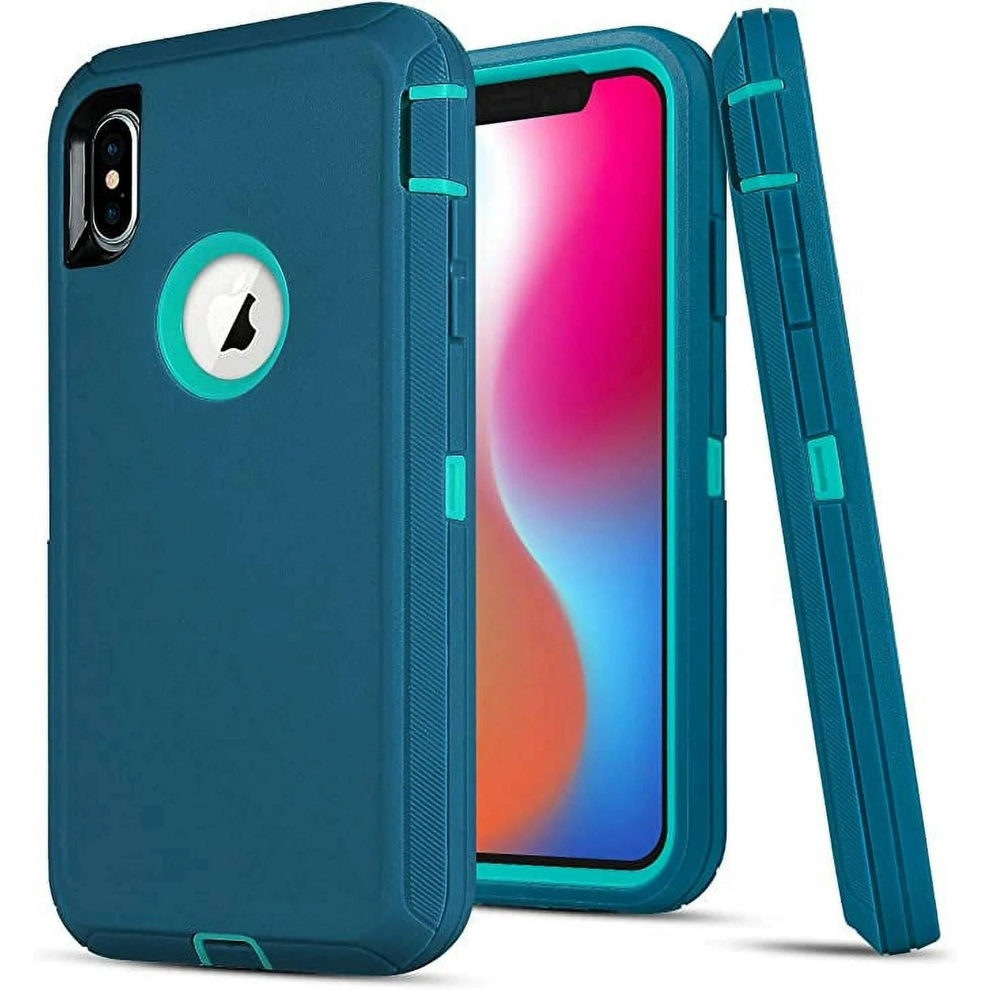 Front. Entronix - Entronix Heavy Duty Case for iPhone XS Max - Ultimate Triple-Layer Protection - Teal.