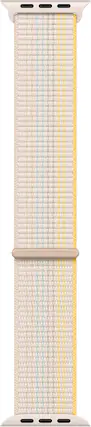 Front. Apple - Apple Watch Band - Sport Loop (41mm) - Starlight - Regular - Off-White.