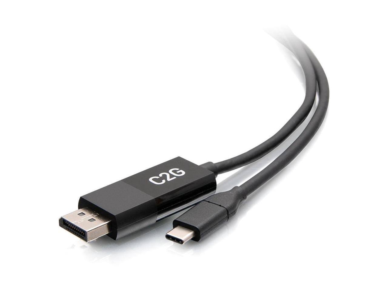 Alt View 4. Cables to Go - C2G 6ft 4K USB C to DisplayPort Adapter Cable 60Hz C2G54475.