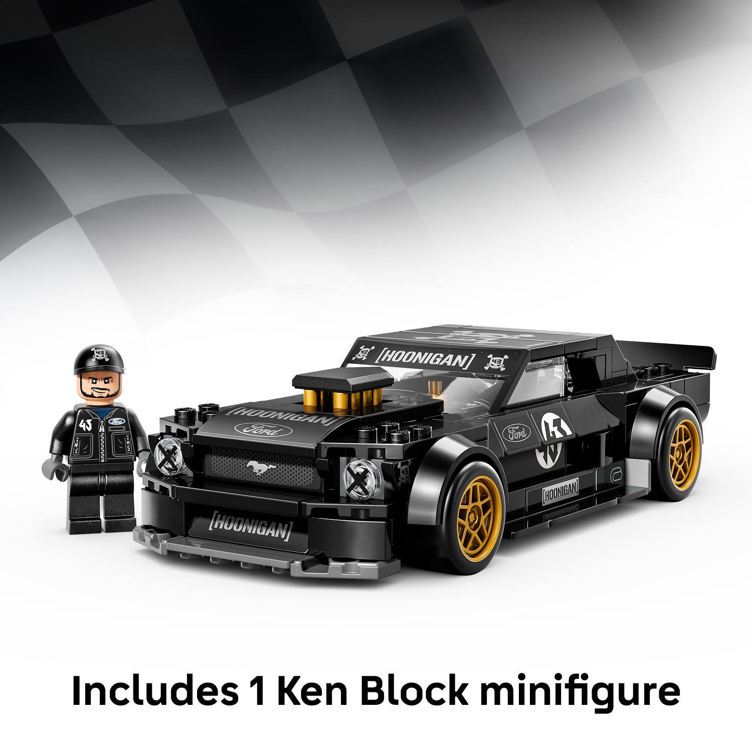 1 [HOONIGAN] 45 THOONIGAN, CONE Fird [HOONIGAN] HOONGAN Includes 1 Ken Block minifigure