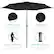 - **UV PROTECTION**
Fabric shade is UPF50 certified to diffuse sunlight
- **DURABLE**
Powder-coated steel withstands wear over time
- **BUILT-IN CRANK**
Pulley-assisted crank opens and closes the umbrella
- **PUSH-BUTTON TILT**
Freely adjust the angle with a locking tilt joint