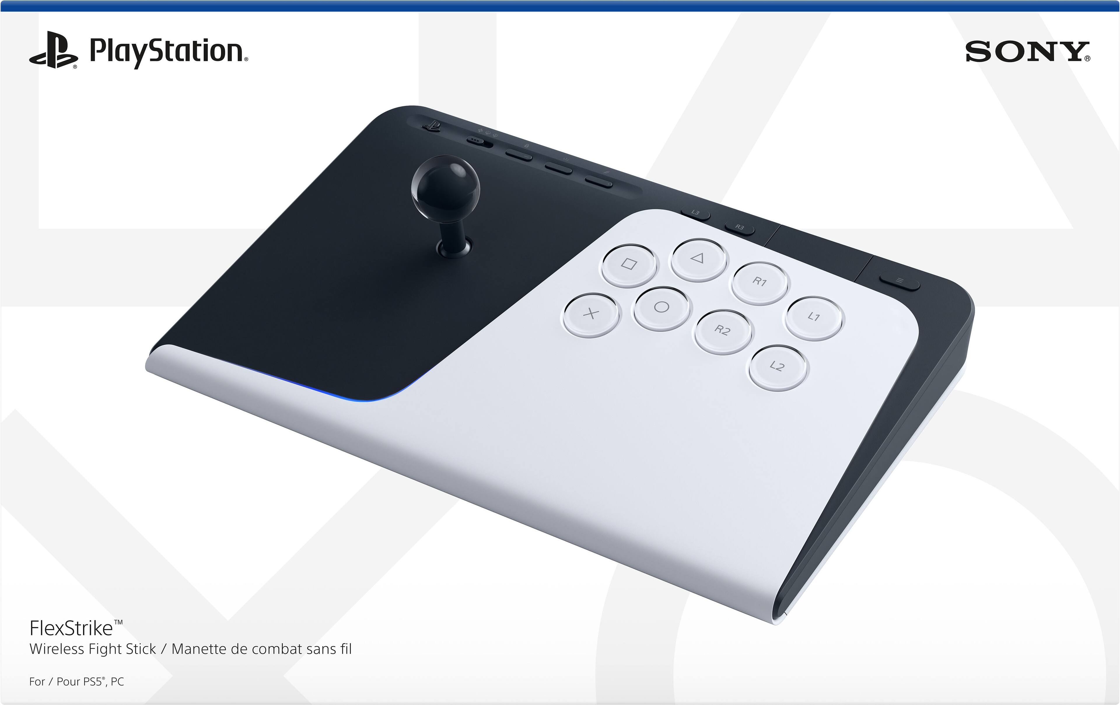 PlayStation. SONY AP M X O A R2 RT L1 L2 TM FlexStrike Wireless Fight Stick / Manette de combat sans fil For / Pour PS5, PC