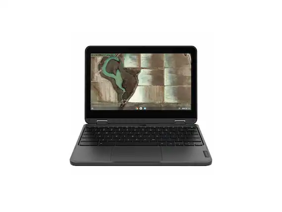 Front. Lenovo - Lenovo 500e Chromebook Gen 3 11.6" Touch Screen Intel Celeron N4500 4GB Memory 32 GB SSD Chrome OS 82JB0015US - Gray.