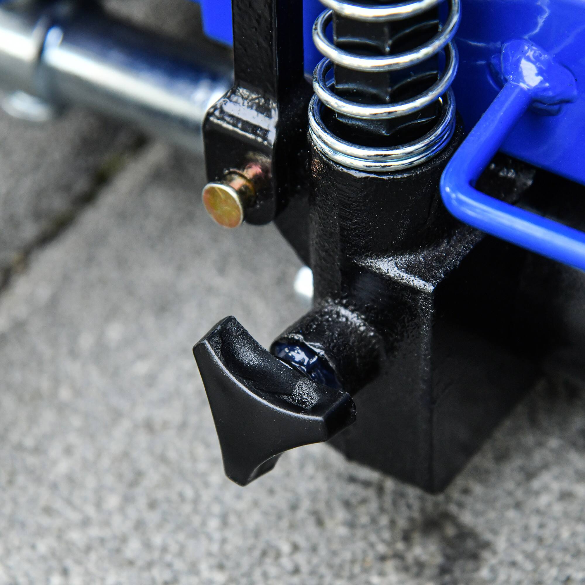 Alt View 7. Durhand - DURHAND Hydraulic Wheel Dolly Tire Jack with Ratcheting Foot Pedal for Vehicle Positioning for Car Truck RV Trailer - Blue.