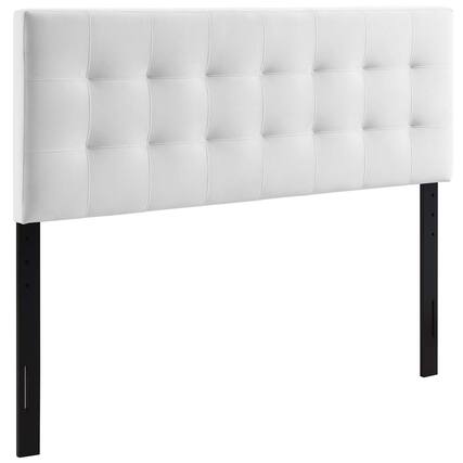 Front. Modway - Lily Biscuit Tufted Performance Velvet Queen Headboard by Modway - White.