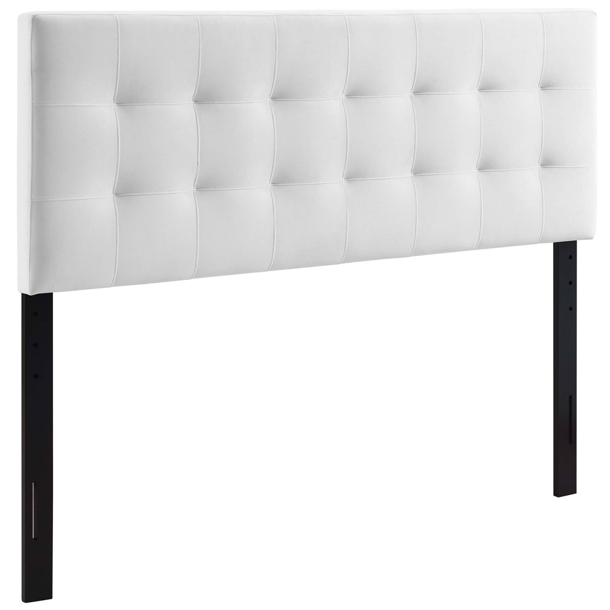 Front. Modway - Lily Biscuit Tufted Performance Velvet Queen Headboard by Modway - White.