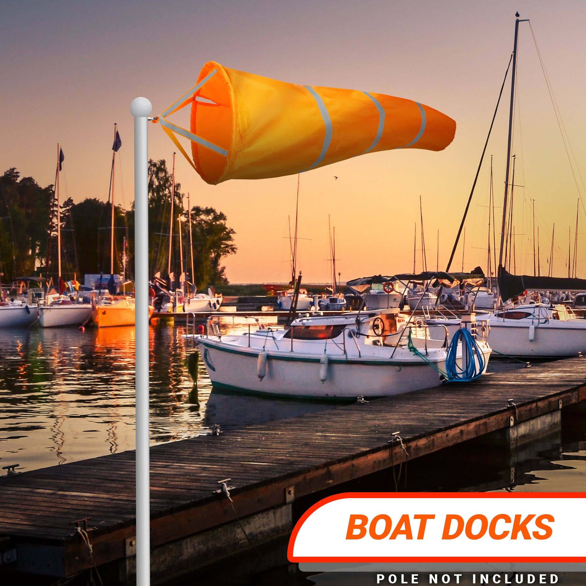 BOAT DOCKS  
POLE NOT INCLUDED