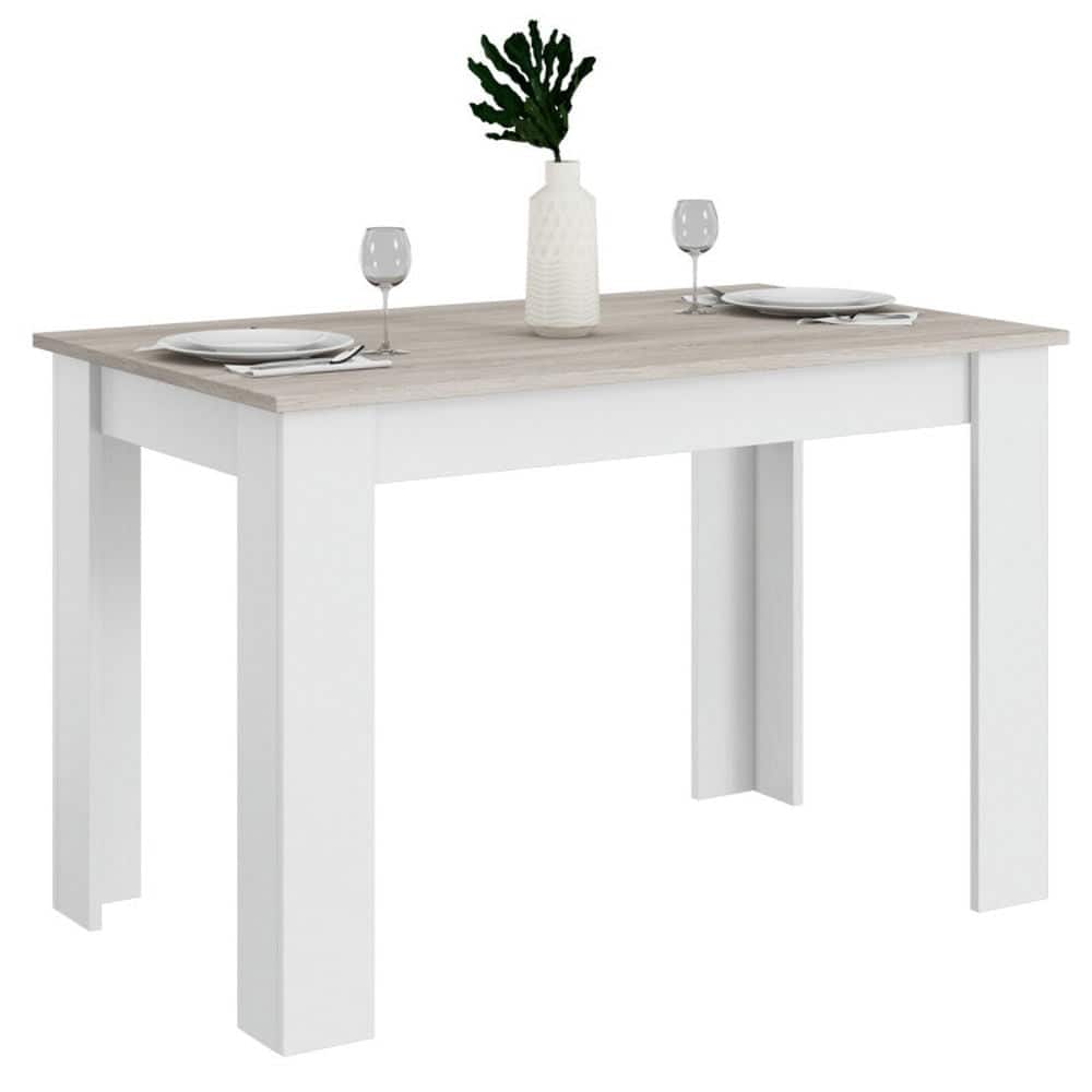 Resenkos - 47 In Dining Table for Kitchen and Dining Room-Light Dining Table - Gray