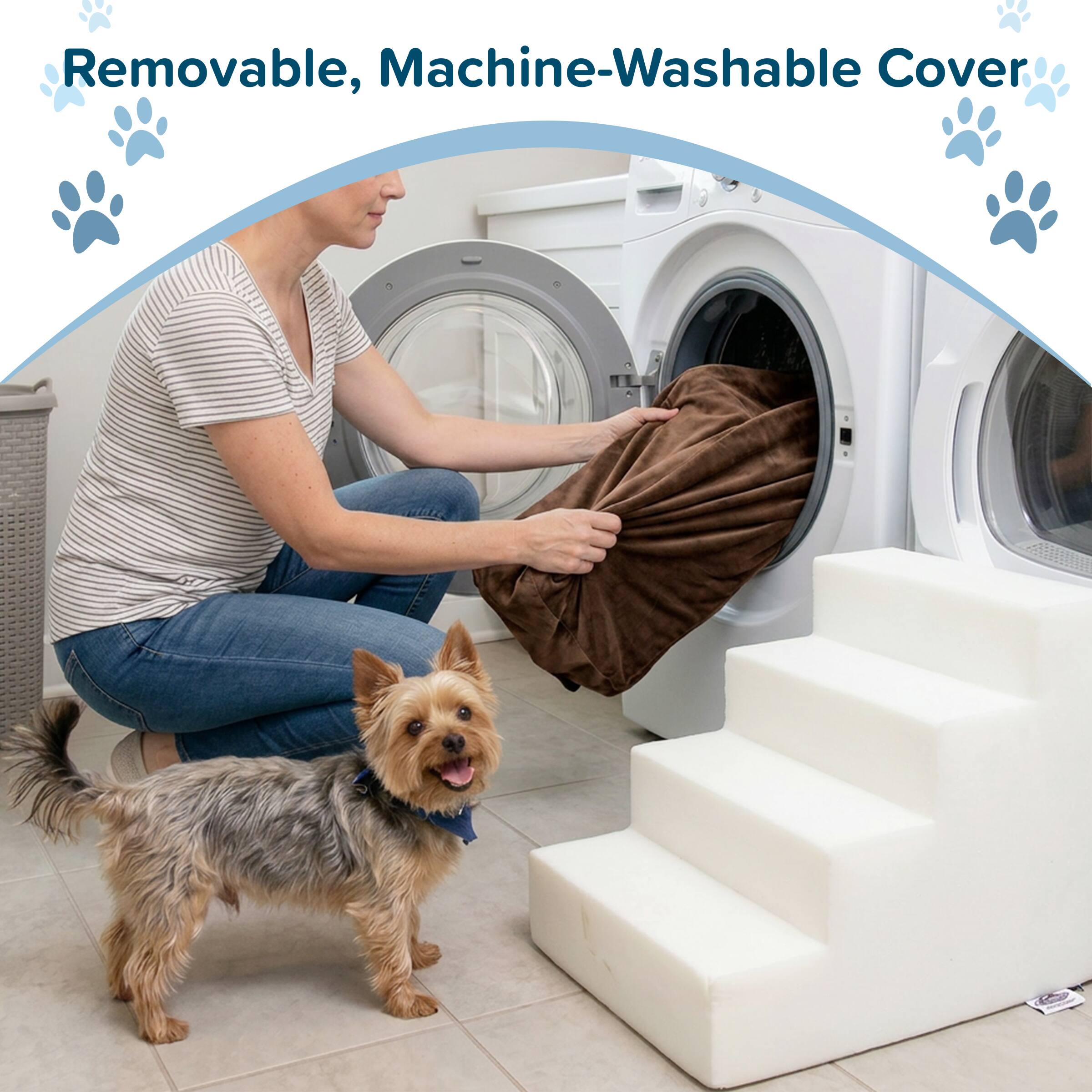 Removable, Machine-Washable Cover