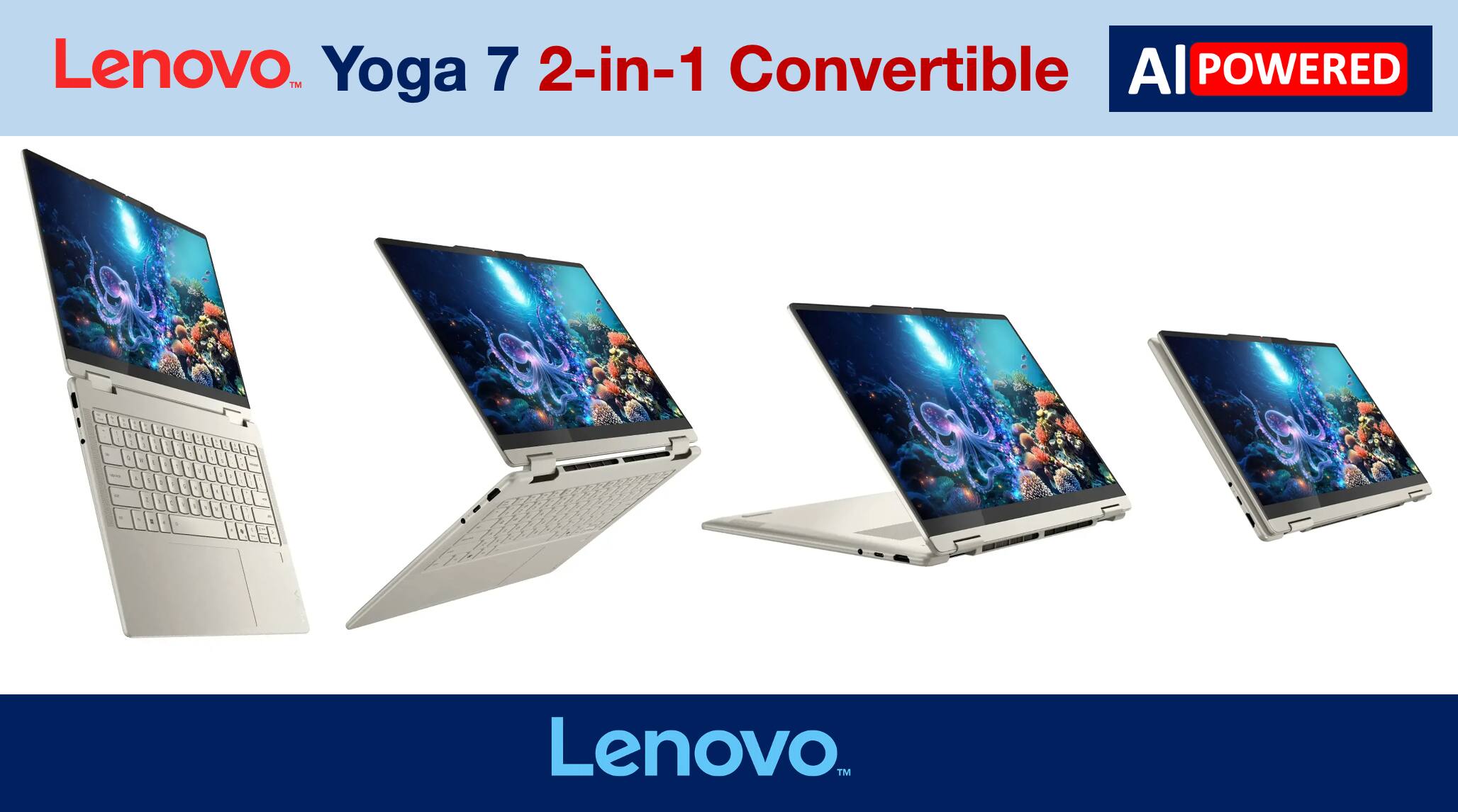 Lenovo Yoga 7 2-in-1 Convertible  
AI POWERED