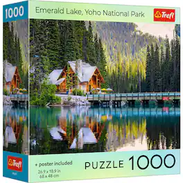 Trefl - Red Emerald Lake Yoho National Park 1000 Piece Puzzle
