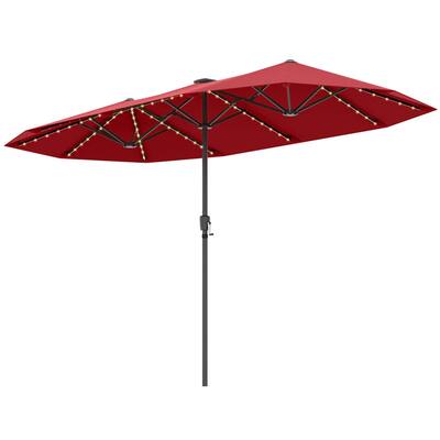 13 ft patio umbrella with crank Treasure Garden Tilt AKZ Plus 13' Octagonal Aluminum Cantilever Willow Creek Designs foot diameter polyester pool umbrella 13 ft Large Patio Umbrella