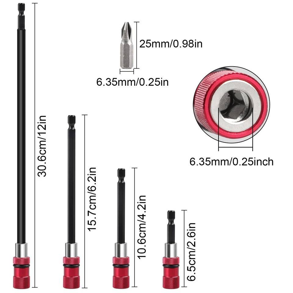 - 25mm/0.98in
- 6.35mm/0.25in
- 30.6cm/12in
- 15.7cm/6.2in
- 10.6cm/4.2in
- 6.5cm/2.6in
- 6.35mm/0.25inch