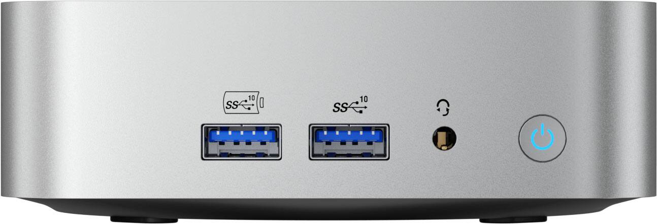 Alt View 12. GEEKOM - A5 Pro Mini PC AMD Ryzen 5 7530U, 16GB DDR4 RAM, 512GB NVMe SSD Storage - Silver.