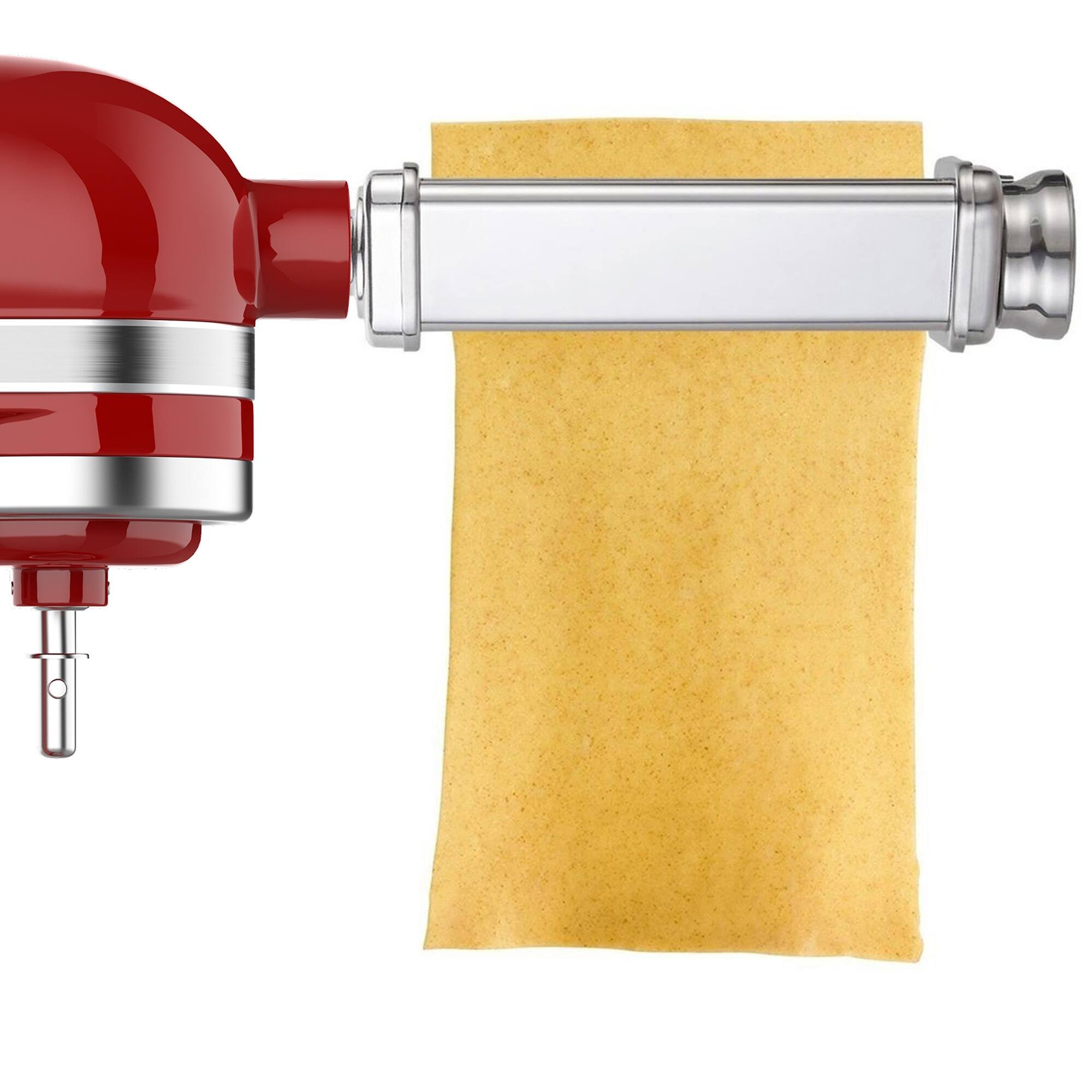 Alt View 4. Gvode - Gvode 3 piece, 3-in-1 Pasta Kitchen Attachment for Stand Mixer, All-Metal Roller & Cutters - Silver.