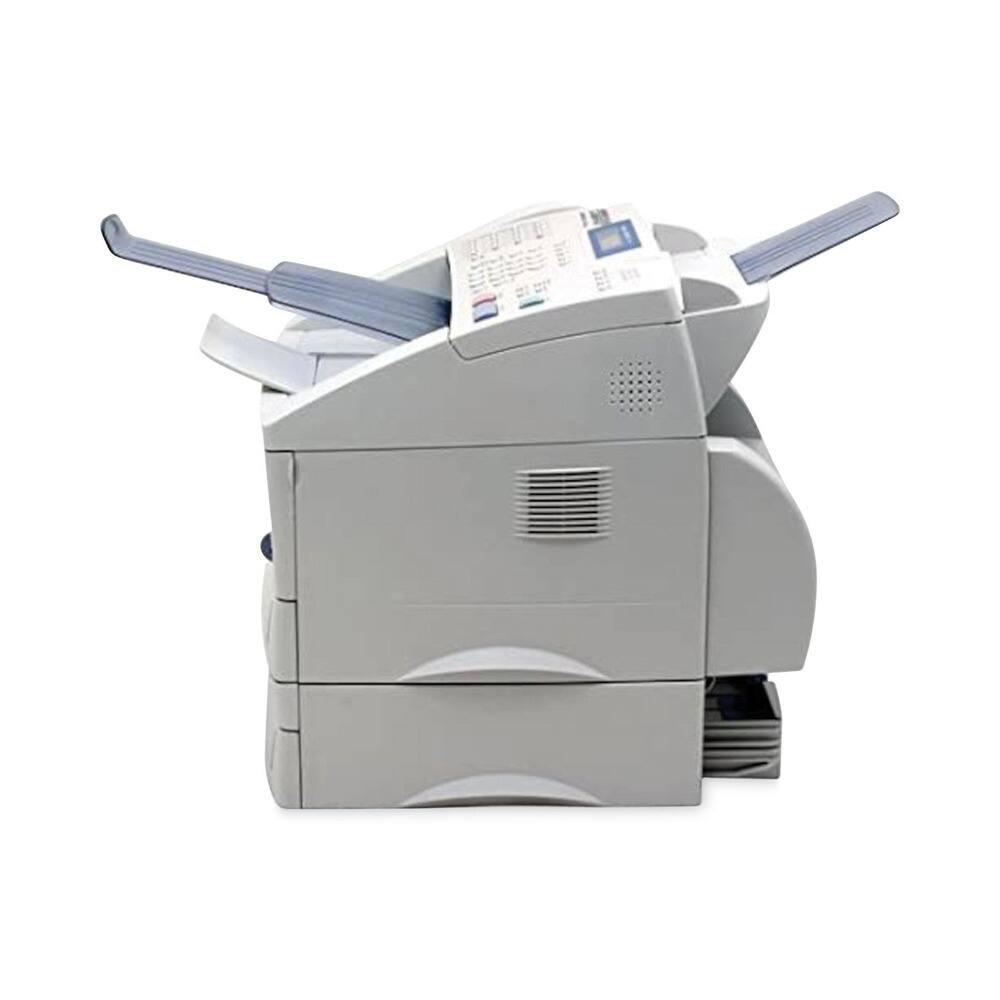 Left. Brother - PPF5750E High-Performance Laser Fax with Networking and Dual Paper Trays - Gray.