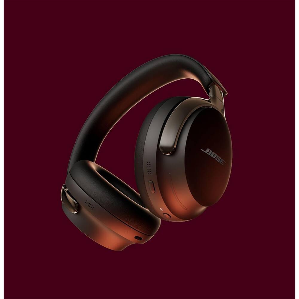 Alt View 4. Bose - QuietComfort Ultra Headphones 2nd Gen Over-Ear Wireless + Extra Earpads Package - Black.