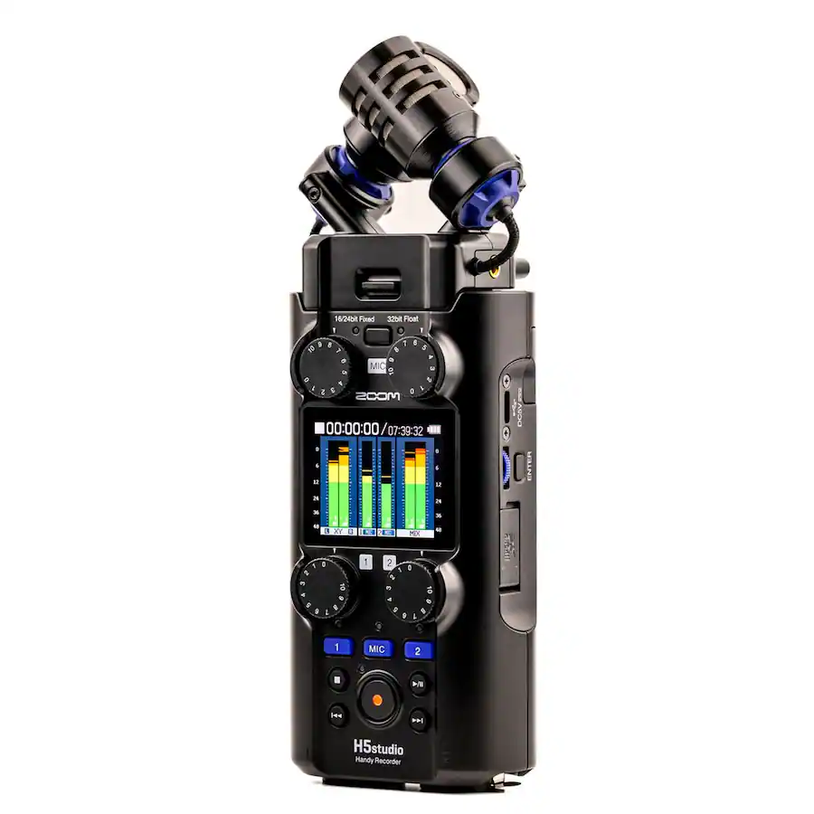 2 Speed Recoder Zoom H5studio 4 Track Handy Recorder with 32 Bit Float Recording Black ...
