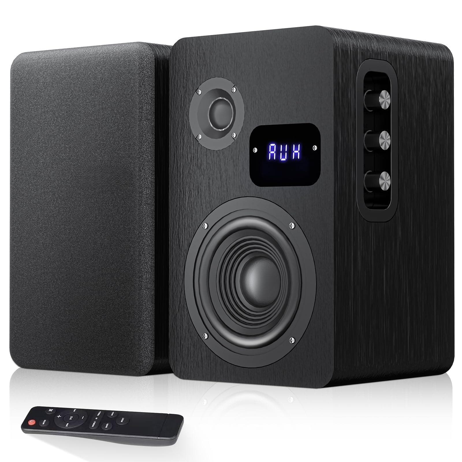 Pacoar Cade - Active Bookshelf Speakers Record Player Pair Wired Optical/arc/rca/aux/bt Input Hifi Home Stereo Woofer Turntable Des - Default