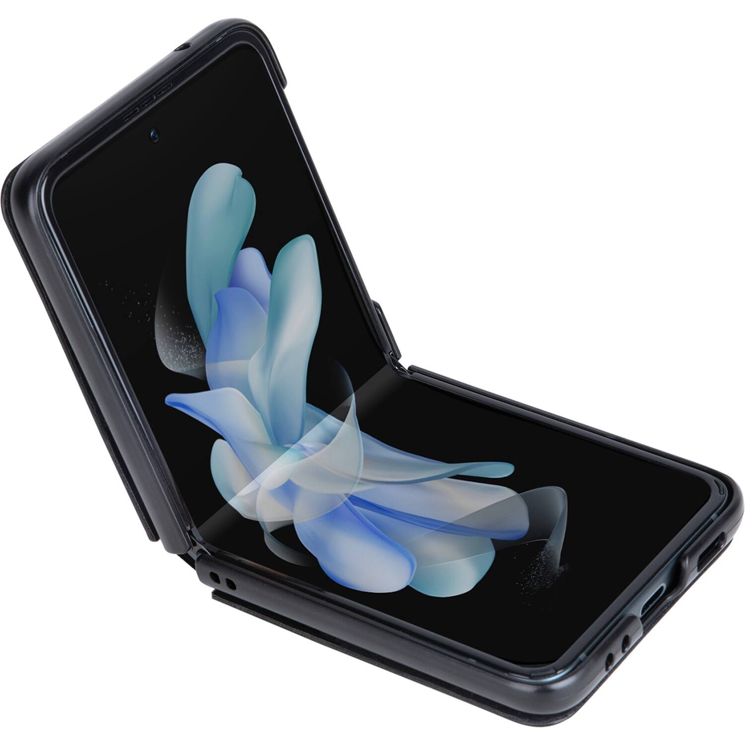 Alt View 14. SaharaCase - Leather Kickstand Case for Samsung Galaxy Z Flip5 - Black.