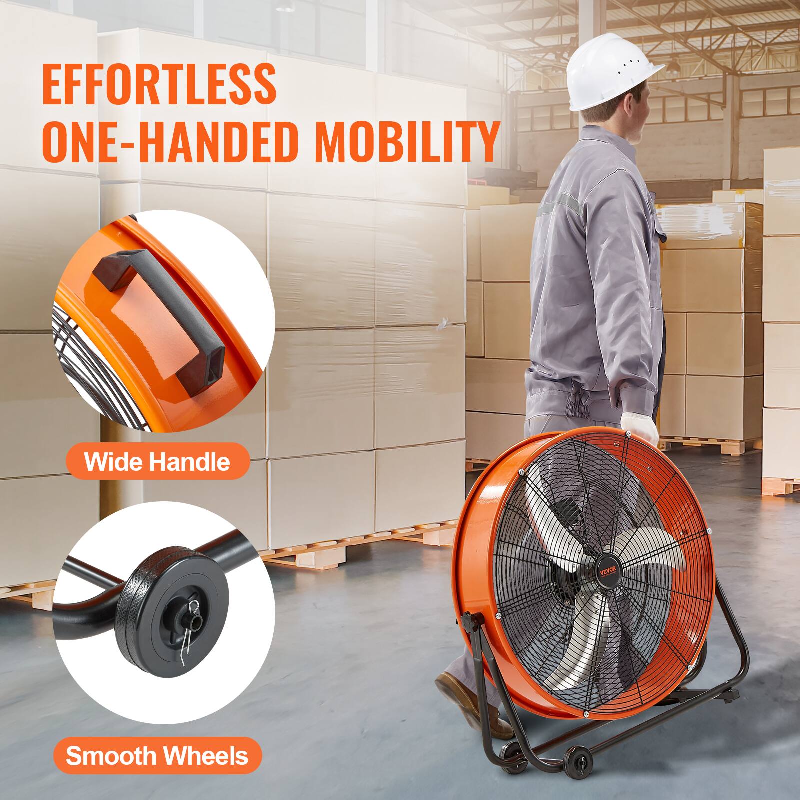 EFFORTLESS ONE-HANDED MOBILITY

Wide Handle

Smooth Wheels
