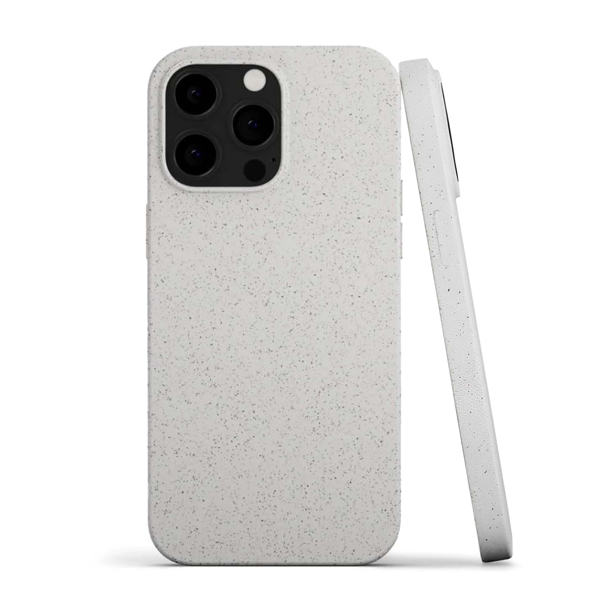 Front. RadEnergy - iPhone 13 Case EMF Protection Silicone Shungite Cover - Beige.