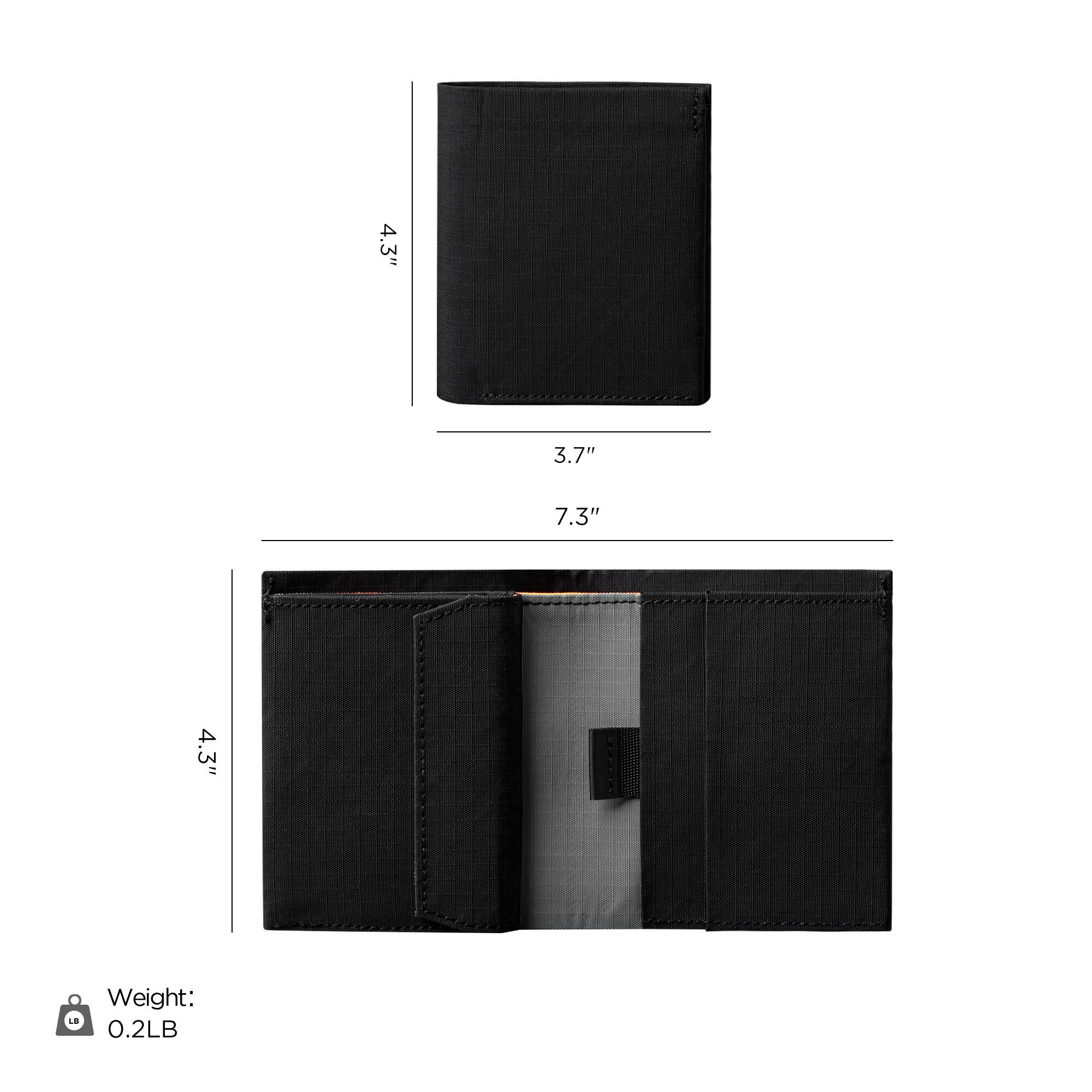 4.3" x 3.7" x 7.3"  
Weight: 0.2LB