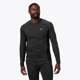 Mobile Warming - App Controlled Men's Primer Heated Baselayer Shirt - Black