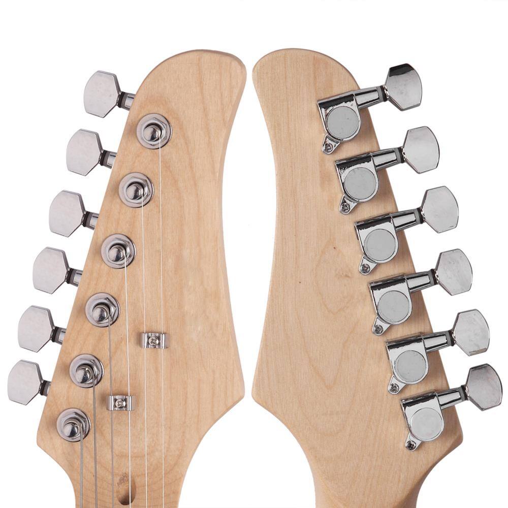 Alt View 1. Winado - Right Handed Electric Guitar Set w/Gig Bag Strap Cord for Beginner Sunset.